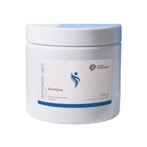 Zdjęcie produktu - INVEX REMEDIES Kreatyna w proszku smak naturalny, 500 g - suplement diety dla sportowc&oacute;w