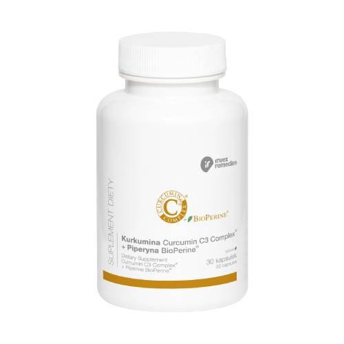 Zdjęcie produktu - INVEX REMEDIES Kurkumina + Piperyna, 30 kaps.