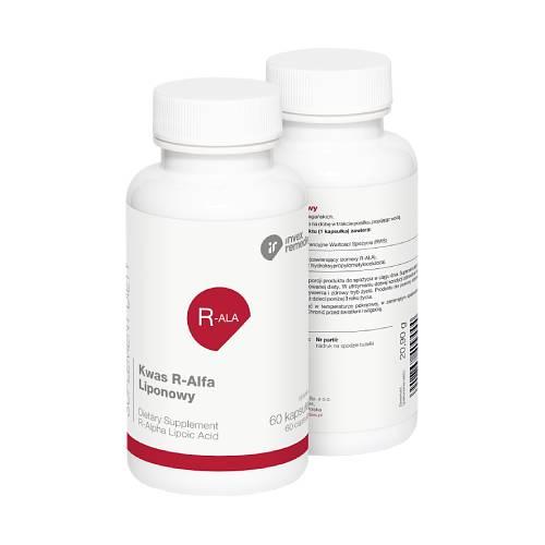 Zdjęcie produktu - Invex Remedies Kwas R-alfa liponowy, 60 kaps.