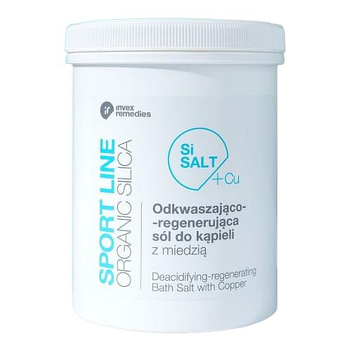 Zdjęcie produktu - INVEX REMEDIES SiSALT+Cu Sport Line Odkwaszająco-regenerująca s&oacute;l do kąpieli z miedzią, 1500 g