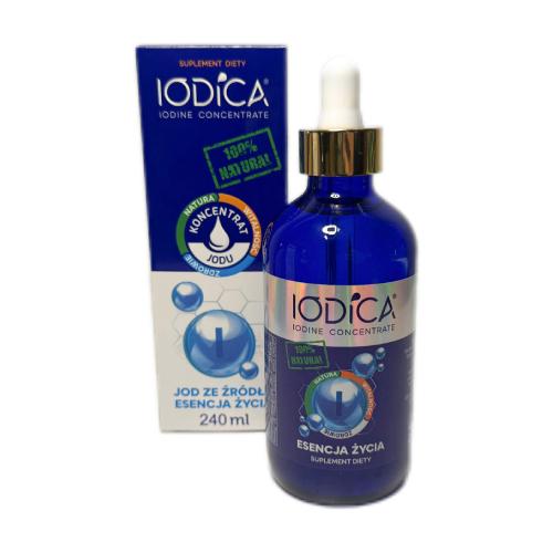 Zdjęcie produktu - Iodica Naturalny koncentrat jodu w szklanej butelce, 240 ml