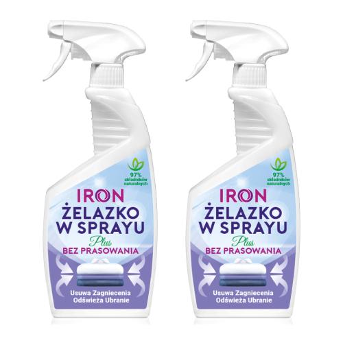 Zestaw IRON Żelazko w sprayu Plus bez prasowania, 2x 750ml