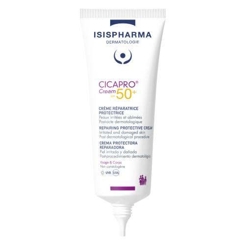 Zdjęcie produktu - ISISPHARMA Cicapro Cream SPF50+ Krem regenerujący do sk&oacute;ry podrażnionej, 40 ml