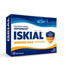Iskial Immuno Max + witamina C, 120 kaps.