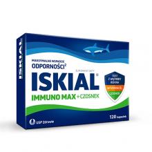 Iskial Immuno Max + czosnek, 120 kaps. - z olejem z wątroby rekina i witaminą D