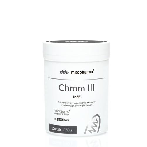 Miniaturka artykułu - MITOPHARMA Chrom III MSE, 120 tabletek 