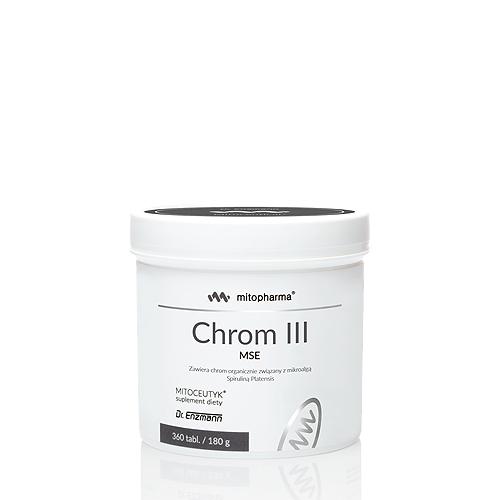 Miniaturka artykułu - MITOPHARMA Chrom III MSE, 360 tabletek	
