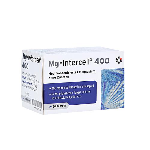 Miniaturka artykułu - MITOPHARMA Magnez Mg-Intercell&reg; 400, 60 kapsułek