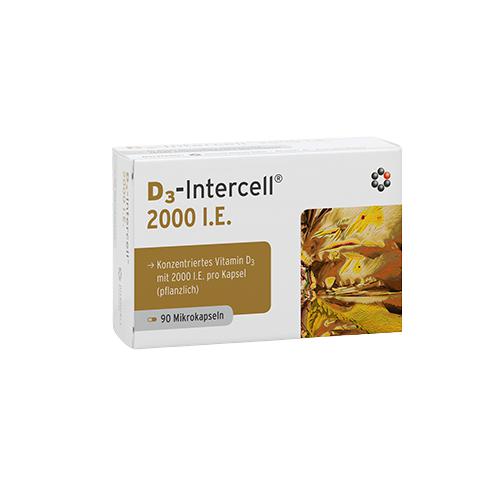 Miniaturka artykułu - MITOPHARMA Witamina D3 Intercell&reg; 2000 I.E., 90 mikrokapsułek