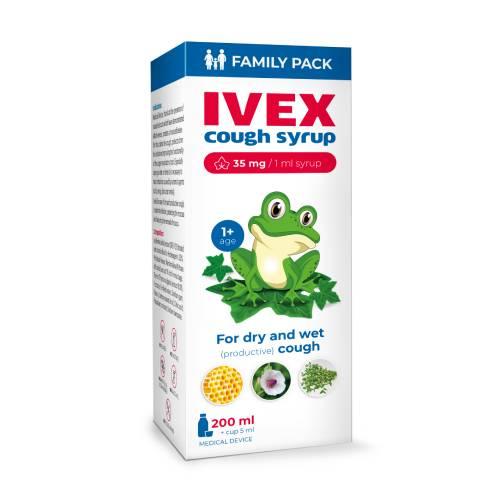 Zdjęcie produktu - IVEX Syrop na kaszel suchy i mokry, 200 ml