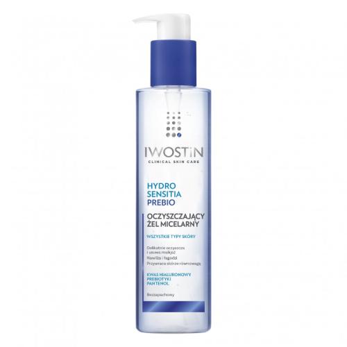 Zdjęcie produktu - IWOSTIN HYDRO SENSITIA PREBIO Oczyszczający żel micelarny, 200ml