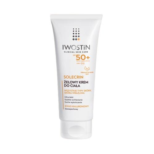 Zdjęcie produktu - IWOSTIN SOLECRIN Żelowy krem do ciała SPF50+, 200ml KR&Oacute;TKA DATA 31.07.2026