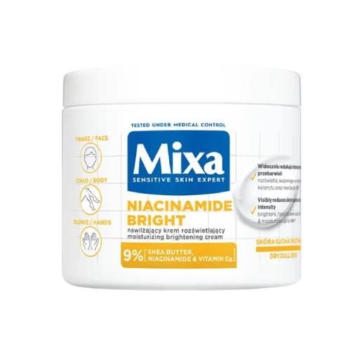 Miniaturka artykułu - MIXA Nawilżający i rozświetlający multifunkcyjny krem Niacinamide Bright, 400 ml