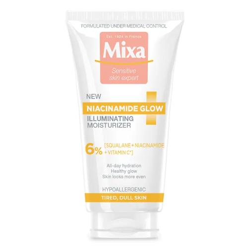 Miniaturka artykułu - MIXA Niacinamide Glow Rozświetlający krem nawilżający, 50ml