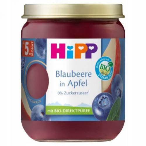 Zdjęcie produktu - HiPP Jabłka z jagodami, 160 g