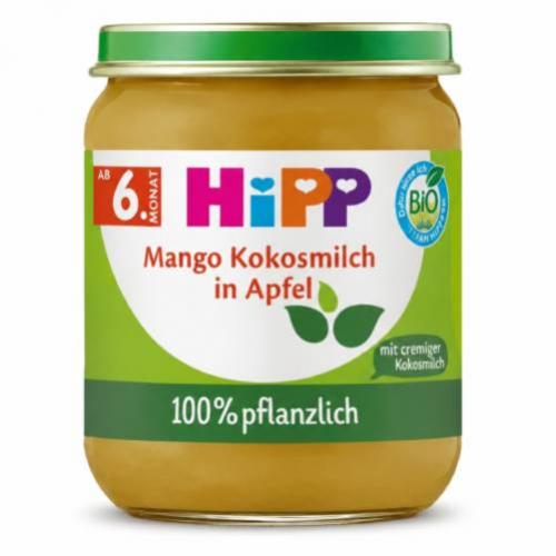 Zdjęcie produktu - HiPP Jabłka z mango i kremowym kokosem BIO, 160 g