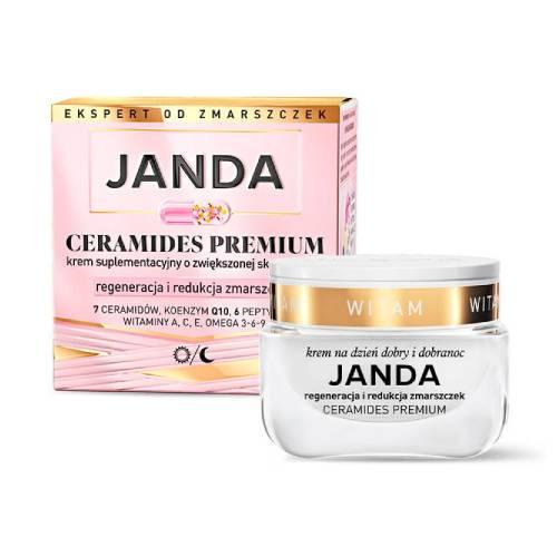 Zdjęcie produktu - JANDA Ceramides Premium Krem suplementacyjny regeneracja i redukcja zmarszczek, 50 ml