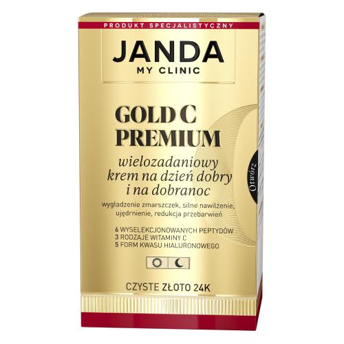 Zdjęcie produktu - JANDA Gold C Premium Wielozadaniowy krem do twarzy na dzień dobry i na dobranoc, 50ml