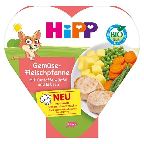 Zdjęcie produktu - HiPP BIO Jarzynki z ziemniakami i delikatnym schabem po 1. roku, 250 g