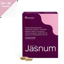 Zdjęcie produktu - Jasnum, 30 kaps. na dzień + 30 kaps. na noc - suplement diety dla kobiet w okresie menopauzy