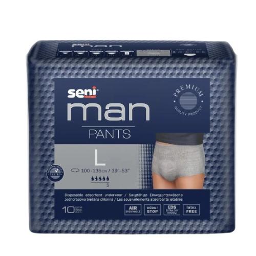 Zdjęcie produktu - SENI MAN PANTS L (large) - Jednorazowa bielizna chłonna/majtki chłonne, 10 szt.