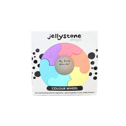 Jellystone Designs Pierwsze puzzle sensoryczne pastelowe k&oacute;łko, 1opak.