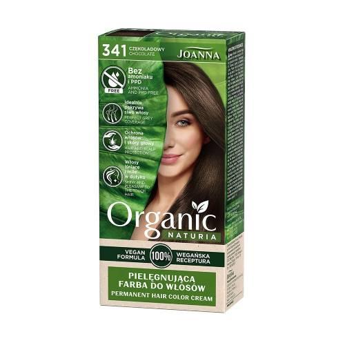 Zdjęcie produktu - JOANNA NATURIA Organic Vegan Farba do włos&oacute;w - 341 czekoladowy