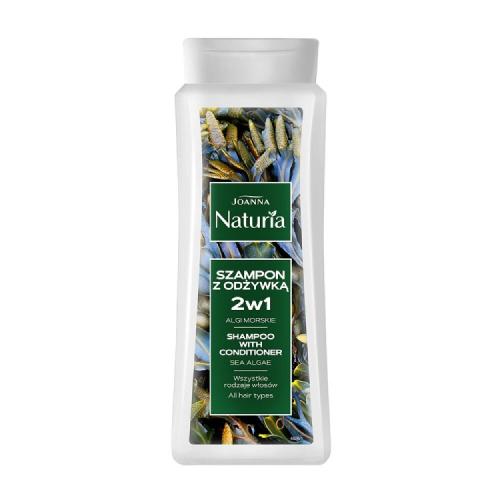 Zdjęcie produktu - JOANNA Naturia Algi morskie Szampon z odżywką 2w1 do włos&oacute;w każdego rodzaju, 500ml