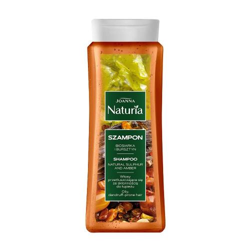 Zdjęcie produktu - JOANNA Naturia Biosiarka Bursztyn Szampon do włos&oacute;w przetłuszczających się ze skłonnością do łupieżu, 500ml