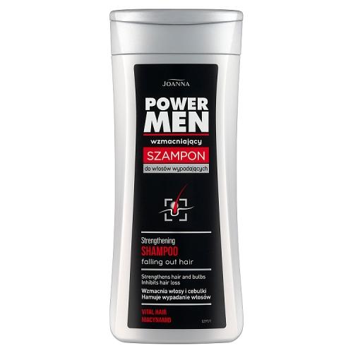 Zdjęcie produktu - JOANNA Power Men Wzmacniający szampon do włos&oacute;w wypadających dla mężczyzn, 200 ml