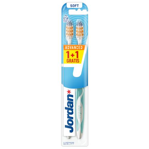 Zdjęcie produktu - Jordan Advanced Szczoteczka do zęb&oacute;w miękka, 2 sztuki