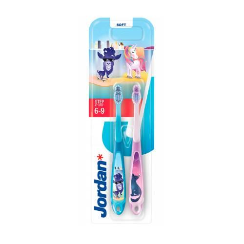 Zdjęcie produktu - Jordan Step By Step Szczoteczka do zęb&oacute;w dla dzieci 6 - 9 lat, 2 szt.