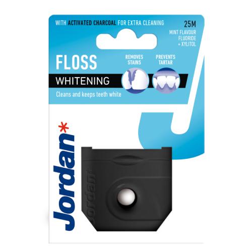 Zdjęcie produktu - JORDAN Whitening Wybielająca nić do zęb&oacute;w z fluorkiem, 25 m