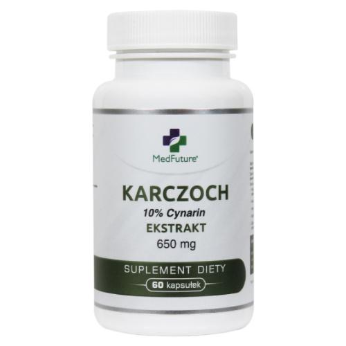 Zdjęcie produktu - Karczoch ekstrakt 650mg MedFuture, 60 kapsułek
