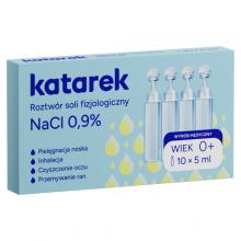 Zdjęcie produktu - KATAREK Roztw&oacute;r soli fizjologiczny NaCl 0,9% 10x5ml