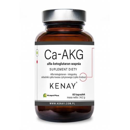 Zdjęcie produktu - Kenay Ca-AKG alfa-ketoglutaran wapnia, 60 kaps.