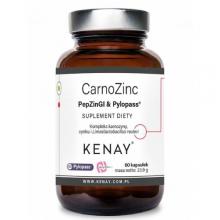 Zdjęcie produktu - Kenay CarnoZinc PepZinGI & Pylopass, 60 kaps.