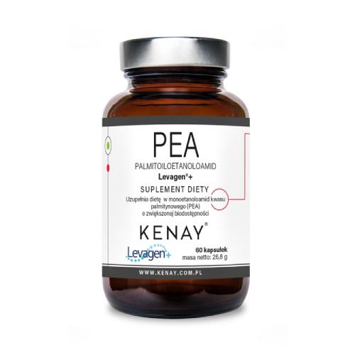 Zdjęcie produktu - Kenay PEA Palmitoiloetanoloamid Levagen+, 60 kaps.