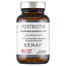 Zdjęcie produktu - KENAY Postbiotyk Lactobacillus plantarum L-137, 60 kaps.
