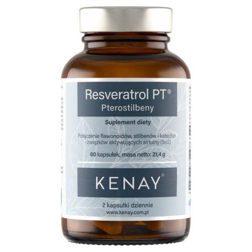 Zdjęcie produktu - KENAY Resveratrol PT Pterostilbeny, 60 kaps.