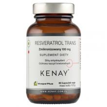 Zdjęcie produktu - KENAY Resweratrol trans - zmikronizowany 100 mg,  60 kaps.