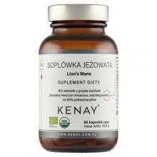 Zdjęcie produktu - KENAY Sopl&oacute;wka jeżowata Lion's Mane, 60 kaps.