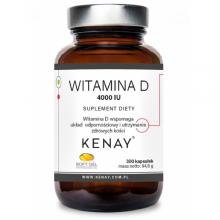 Zdjęcie produktu - KENAY Witamina D 4000 IU, 300 kapsułek
