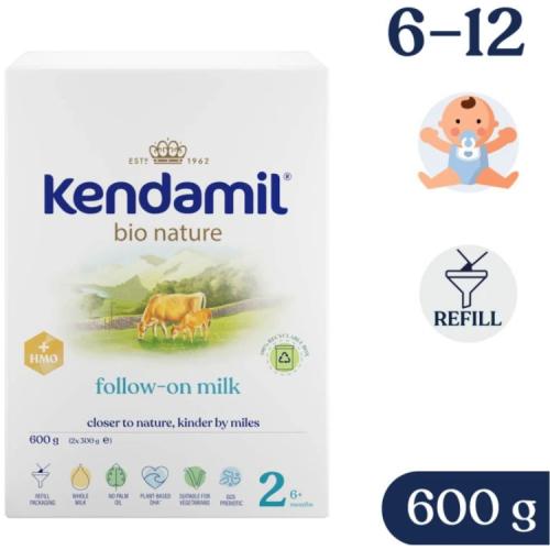 Zdjęcie produktu - Kendamil BIO Nature 2 HMO+ Mleko następne dla niemowląt 6-12 miesięcy, 600 g