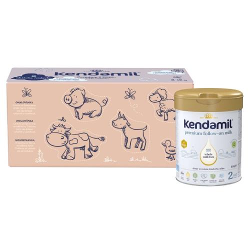 Zdjęcie produktu - Kendamil Premium 2 HMO+ Mleko następne dla niemowląt po 6. miesiącu, zestaw kreatywny, 3x800g