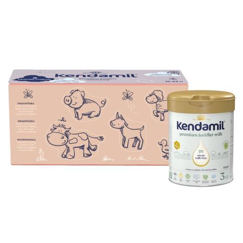 Zdjęcie produktu - Kendamil Premium 3 HMO+ powyżej 1 roku życia, zestaw kreatywny, 3x800g
