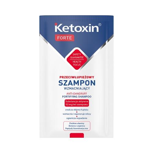 Zdjęcie produktu - KETOXIN Forte Wzmacniający szampon przeciwłupieżowy, saszetka, 6 ml