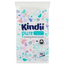 Kindii Pure Bawełniane płatki dla niemowląt - 60 sztuk