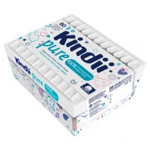 Zdjęcie produktu - Kindii Pure Patyczki higieniczne z ogranicznikiem CLEANIC KINDII dla niemowląt, 60 sztuk
