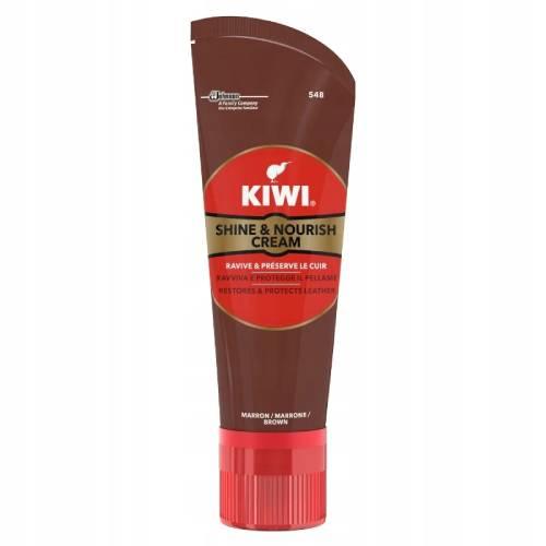 Zdjęcie produktu - KIWI SHINE & NOURISH Pasta do but&oacute;w w kremie - brązowa, 75ml